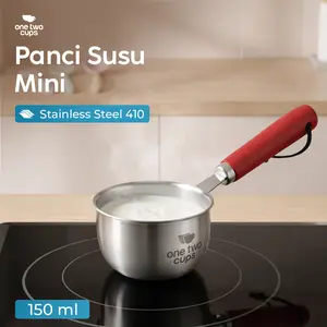 Panci Susu Mini Pan Stainless Steel 410 Dual Drainage - HK1
