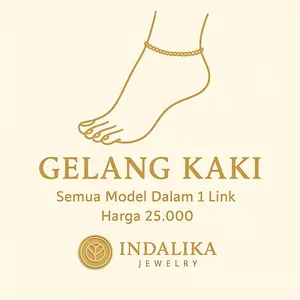 【COD】Indalika Jewelry – GGK01-18 Gelang Kaki Chic Cantik, Koleksi Mewah yang Ringan & Nyaman
