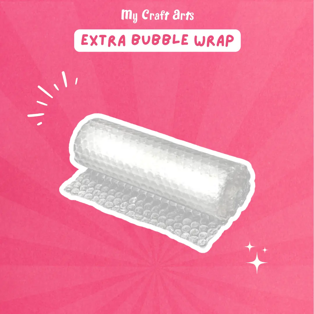 Extra bubble wrap - Tambahan packing bubble wrap