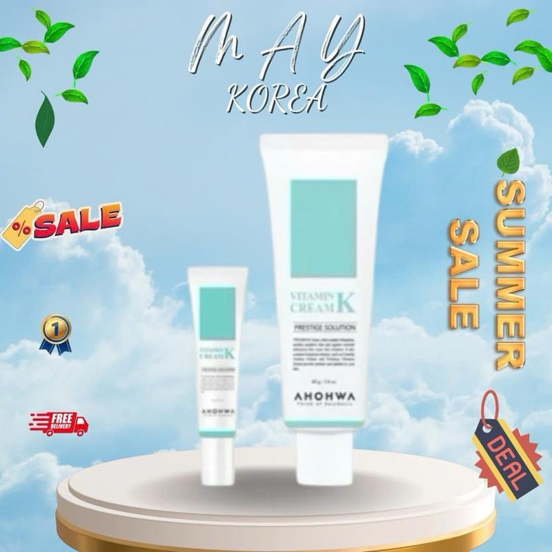 Kem Dưỡng Phục Hồi Ahohaw Vitamin K Cream 80g Phục Hồi Da Mỏng Đỏ Giãn Mao Mạch Dịu Da Ahohaw