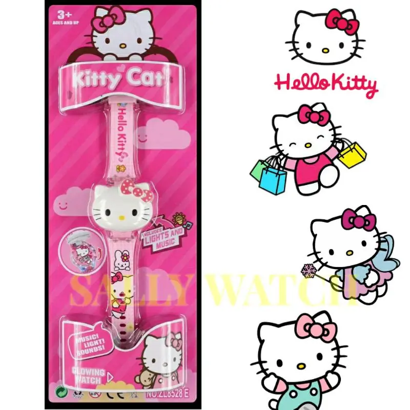 Jam Tangan Anak Digital Ada Musik Lampu Karakter Hello Kitty Hk 2