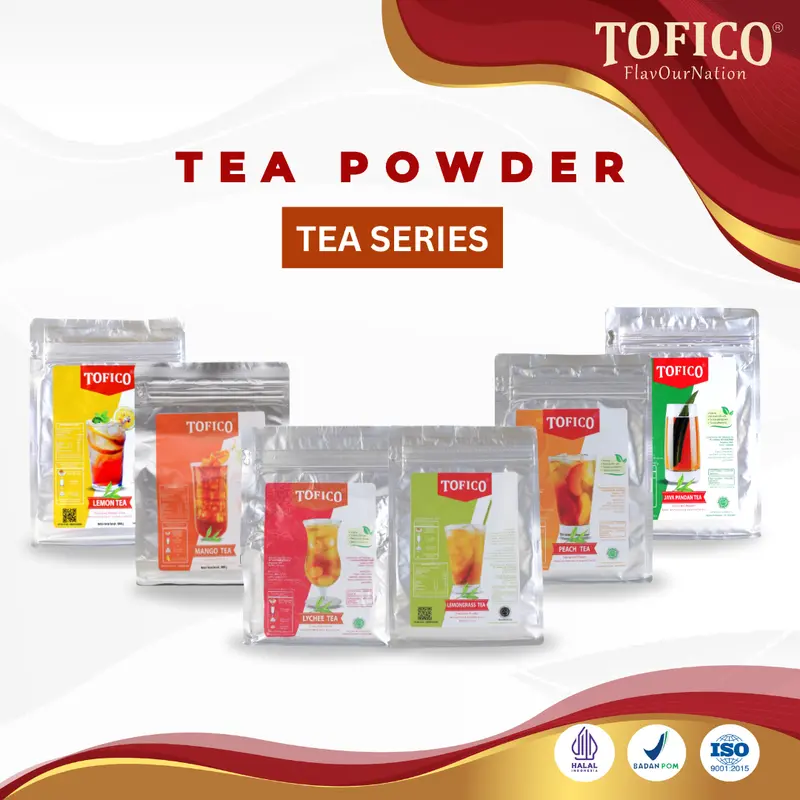 Tofico All Varian Tea Series Powder / Semua Rasa Teh Premium 1 KG / Tofico Syrup Official 0