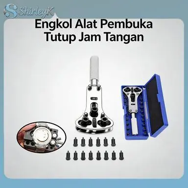 Pembuka Tutup Jam Tangan Case Opener Full Stainless Model Wrench / Alat Servis Baja Tahan Karat