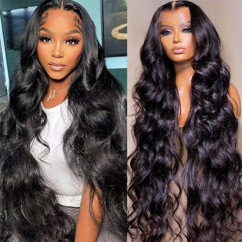 Product Introduction of LEMODA Body Wave 13x4 Full Lace Front Wigs 210% High Density Human Hair for Women HD Lace Front Human Hair Wig With Baby Hair Natural Black 7