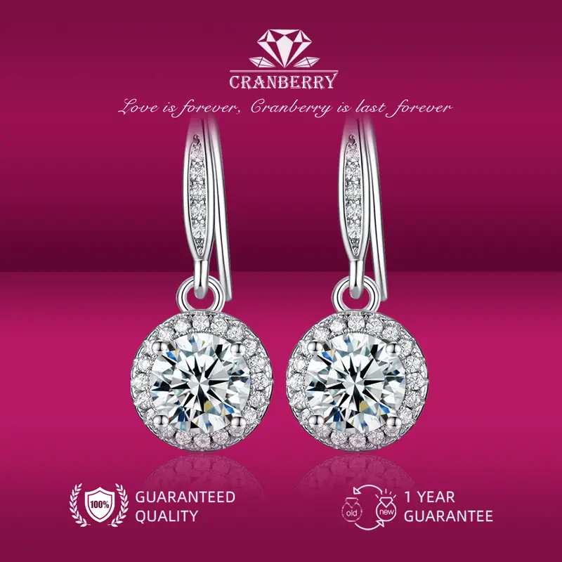 OS1-E03 Anting  princess round |Anting wanita elegan high quality Grade VVS1 original store cantik elegan  lapis anti karat anti luntur anti berubah warna garansi 1 tahun E03 0