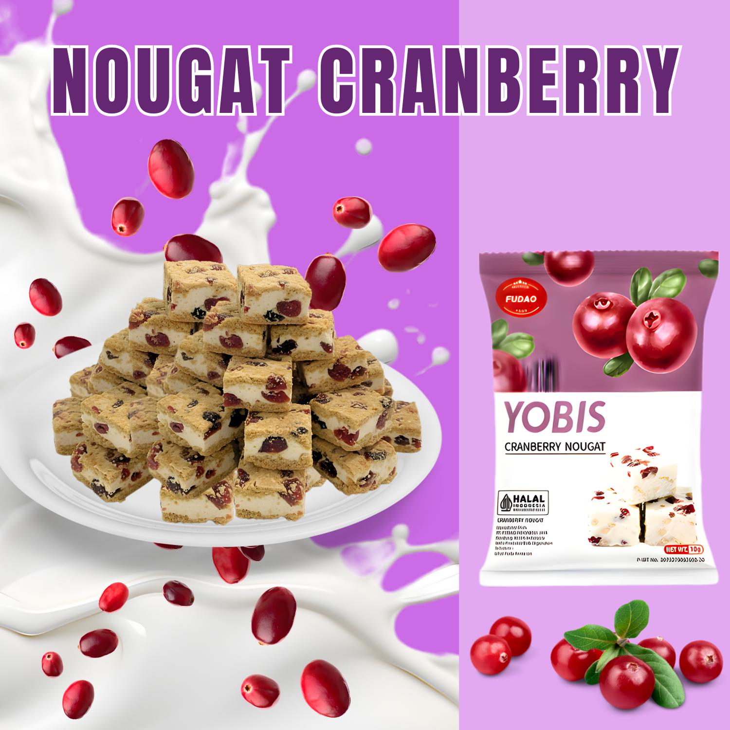 COD (Halal) Buah Nougat Crisp ukuran besar/28pcs Nougat Crisp/Stawberry/Matcha/Coklat/Cranberry/camilan/promo murah/buah kering/biskuit/camilan renyah dan lembut/snack premium halal/hadiah