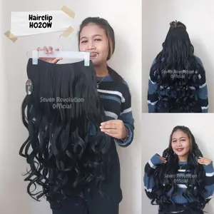 Hairclip Big Layer Curly Panjang 70CM Natural (H020W)