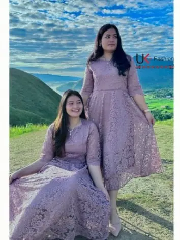 DRESS PESTA BRUKAT CORD PREMIUM