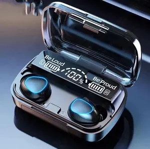 M10 plus powerbank 2000mAh Earphone Headset Wireless Bluetooth Full Bass Stereo Power Bank