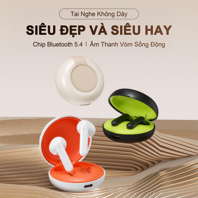  W30 Mới Nhất ANC Tai Nghe  2 Quà tặng  1 Nhãn dán hoạt hình+1 Bao tay chơi game Thiết kế phối màu vân da Màu sắc nổi bật Nhỏ gọn cuốn hút Âm thanh HiFi Mic tích hợp Chống nước IPX5 Chạm giảm ồn cho iPhone & Android 