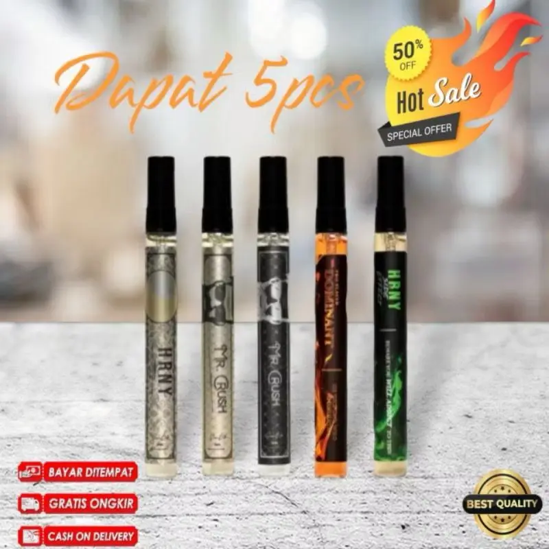 PARFUM s c e n t pro TERLARIS!!! (DAPAT 5 PCS) 10ML Travel size the series Hrny - mr.crush - dominant WANGI TAHAN LAMA ORIGINAL 0