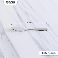Gambar SORU - Pisau Oles Mentega Selai Roti Stainless Steel SUS201 - Butter Knife Stainless - SUBRON dari Soru Indonesia Kota Bandung 2 Tokopedia