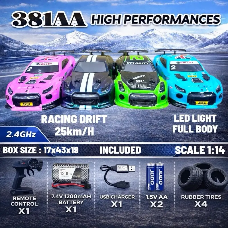 rc mini car drift 1 24 - TikTok Shop Malaysia