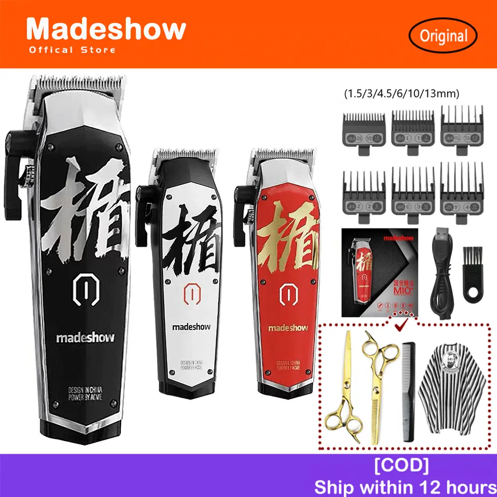 Madeshow M10+ Hair Clippers Professional Hair Trimmer for Men Electric Hair Cutting Machine 7000 RPM