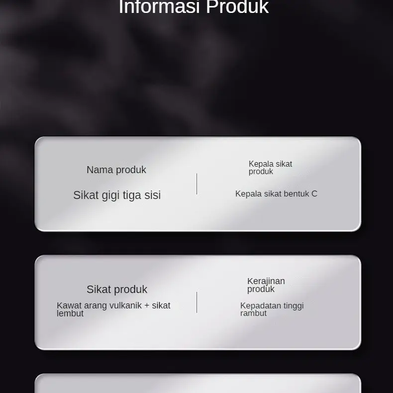 4 sikat gigi tiga sisi kotak hadiah dengan bulu lembut, kemewahan ringan kelas atas, pembersih lapisan lidah, portabel untuk keluarga dan pasangan 2