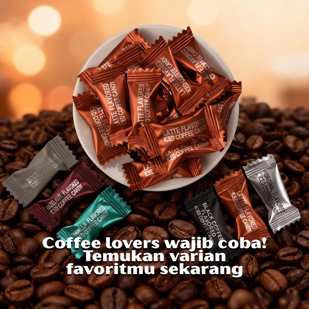 Permen Coffee Iced Coffee Dengan 6 Varian Rasa Black Coffee Original Vanilla Oatmilk Hazelnut Mocha Mix Temani Rasa Ngantuk Tiba Permen Yang Bisa Di Kunyah