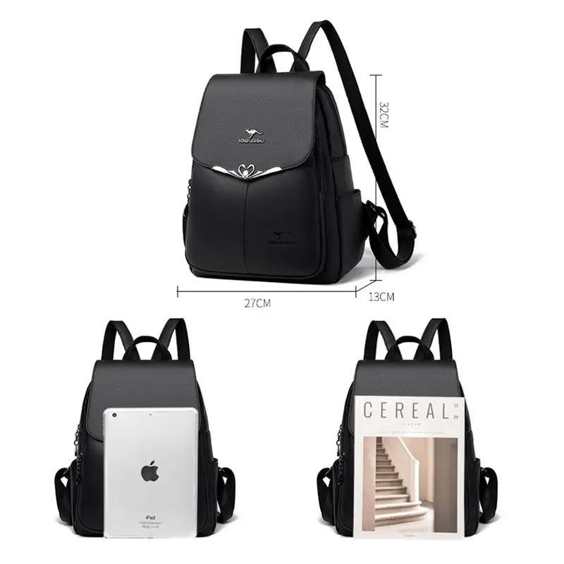 Tas Ransel Wanita Import Murah Fashion Terbaru dengan Fitur Kedap Air Kulit 4