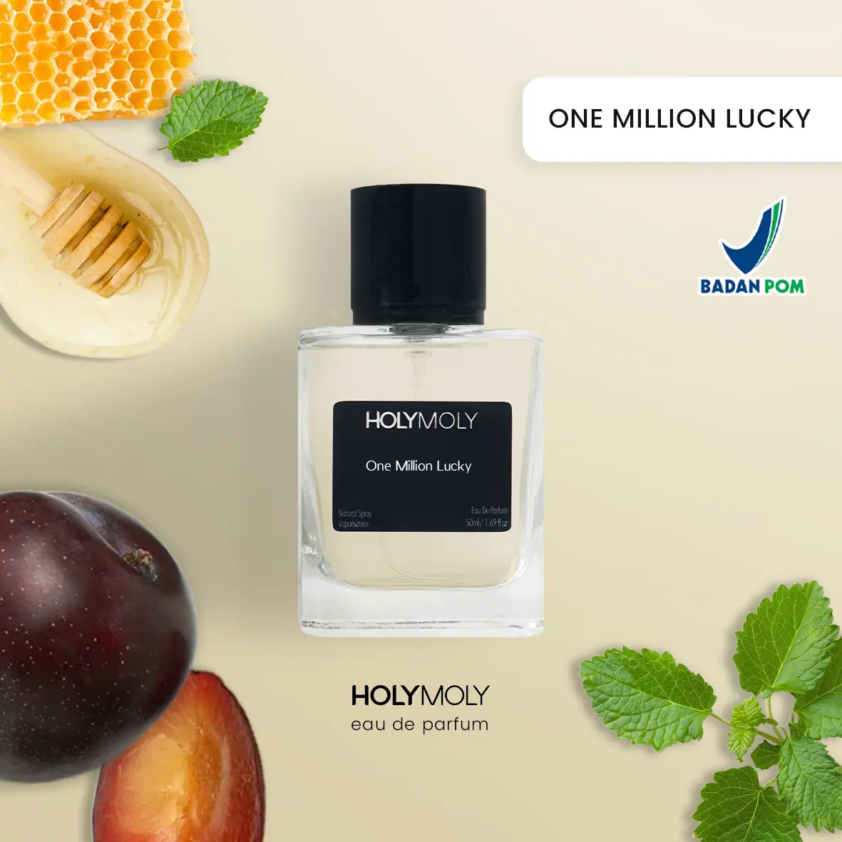 one M Lucky  - Parfum Pria Tahan Lama Wangi Aroma Woody Manis Segar Maskulin Inspred by OML | Parfume Perfume Farfum Minyak Wangi EDP by HOLYMOLY
