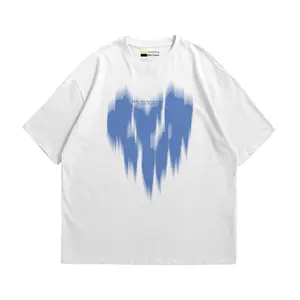 Capruk.Clo Reguler T-Shirt Blue Heart Kaos Pria Wanita Premium Polyester 24s DTF Kaos Streetwear Distro Premium