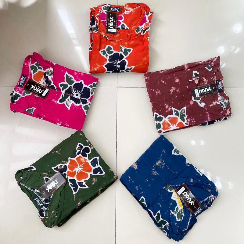 ND028 l SETELAN PIYAMA BATIK CAP NAYARA SIZE ABG RAYON SUPER 2