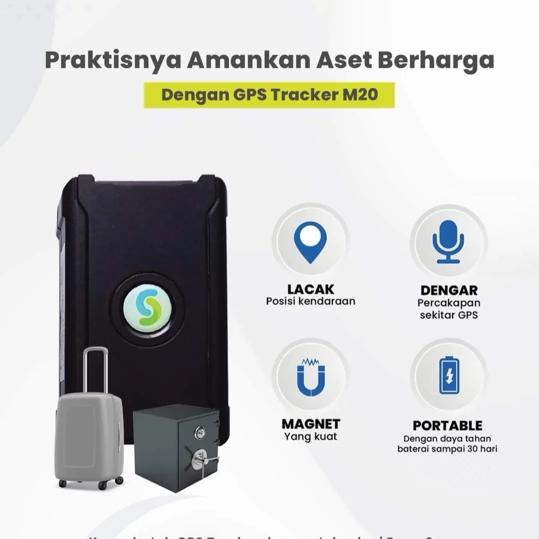 GPS Pelacak Portable  (tanpa kabel)
