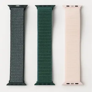 Nylon Strap Tali Jam Pintar / Smart Watch Bahan Nylon Model Sporty Ukuran 38mm 42mm 44mm 45mm 46mm 49mm