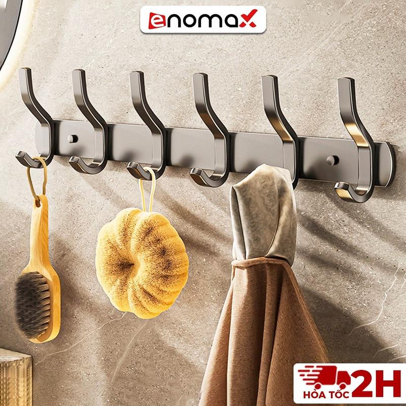  Móc treo nhà tắm Enomax đa năng dán tường treo quần áo đồ dùng phòng tắm. Chất liệu nhôm hàng không chống gỉ  Eno R3  