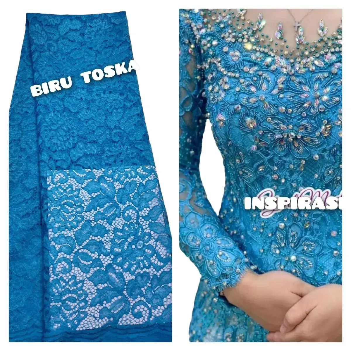 SL Bahan Baju Meteran Brokat. Harga di atas untuk Uk 2 M x 1,5 M.  Bakal Kebaya Meteran  Bahan Brukat, Lembut tidak Berbulu.  One Sz. Uk.  2 M X 1,5 M. Harga Untuk Uk.  2  M x 1,5 M.  Motif Random, Kualitas  tetap sama.