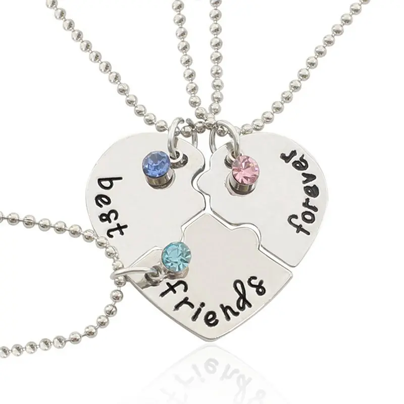 Kalung Best Friend Forever Kalung Persahabatan Chain Aksesoris Liontin Perhiasan Stainless