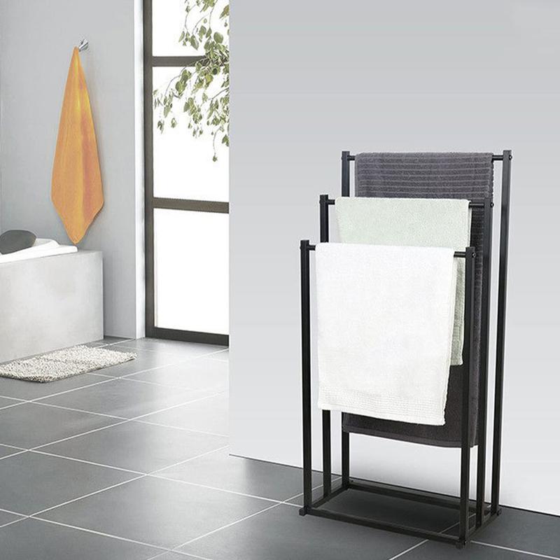 Product Introduction of [SG] Towel Standing Rack/ Bathroom Drying Rack/ Hanger Towel Rack Stand/ Bathroom Punch Free Towel Rack Toilet Hanger 33