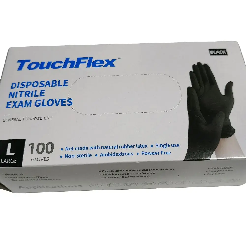 Black Nitrile Gloves High Quality disposable food and beverage, medical, general housekeeping, plating and garnishing, beauty, industrial, laboratory, pet care, restaurant, bar