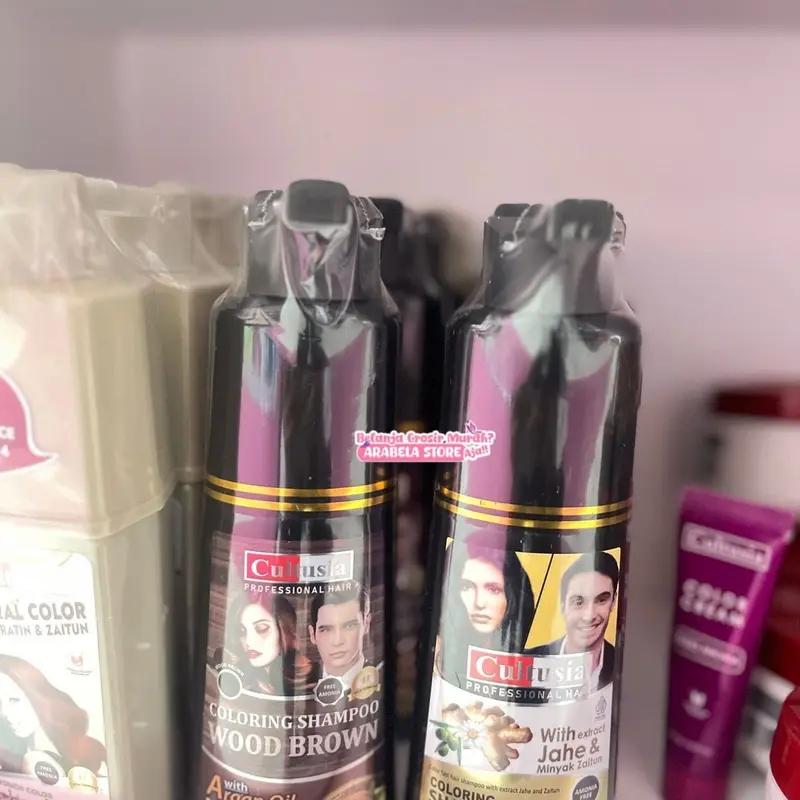 [PROMO] READY STOCK CULTUSIA SHAMPO BLACK & BROWN DENGAN ZAITUN DAN EKSTRAK JAHE 160 ML ORIGINAL BPOM 1