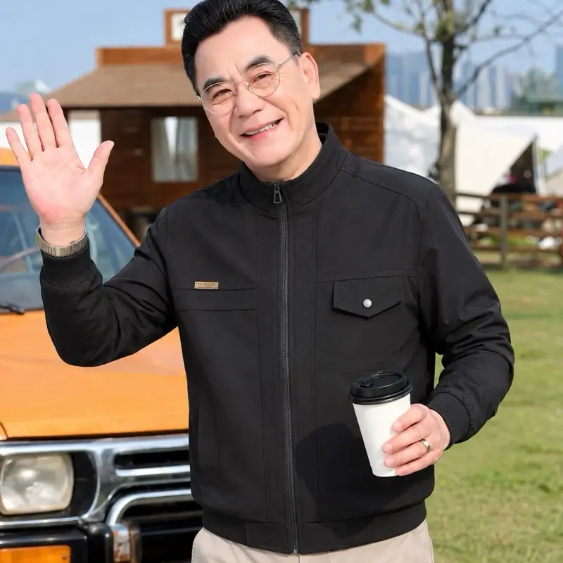 Áo Khoác Nam Trung Niên Lót Lông Tặng Bố Mùa đông Nam Đen & Xanh Than Tím Size M-XXL Siêu Ấm Dày Dặn