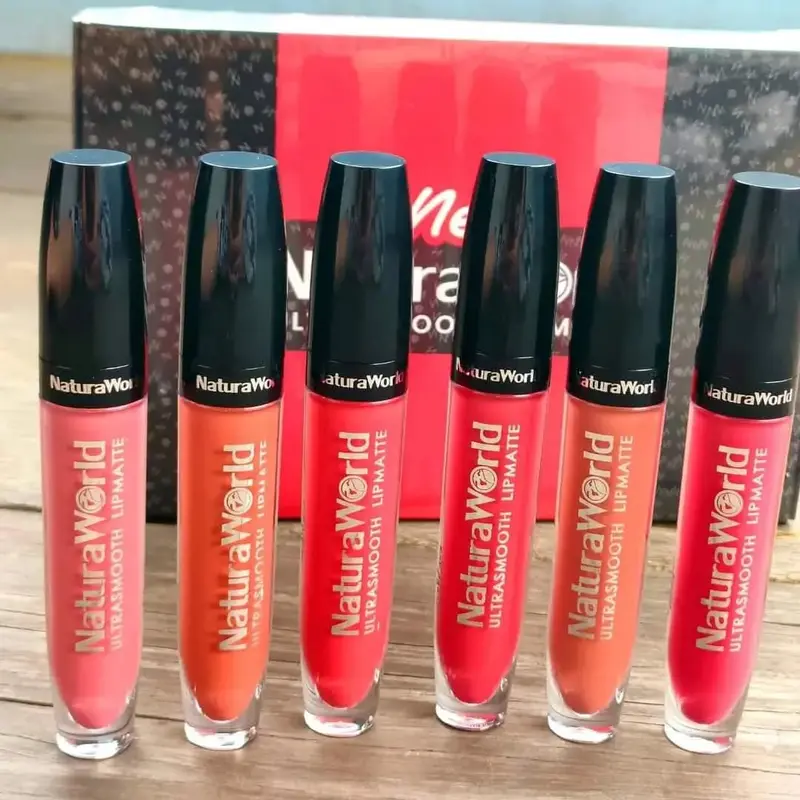 Natura Lipmatte Ultra Smooth Kemasan Baru | Lipmatte Tahan Lama | Lipmatte Anti air  Lipstik Creamy Bibir Kering Lasting 1