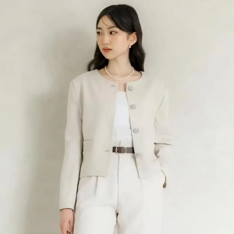 Fuji blazer outer wanita lengan panjang 7
