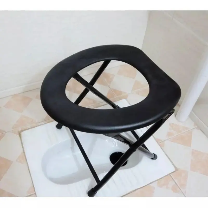 Kursi Toilet Wc Duduk Portable Foldable Bagi Orang Tua Dan Ibu Hamil 2