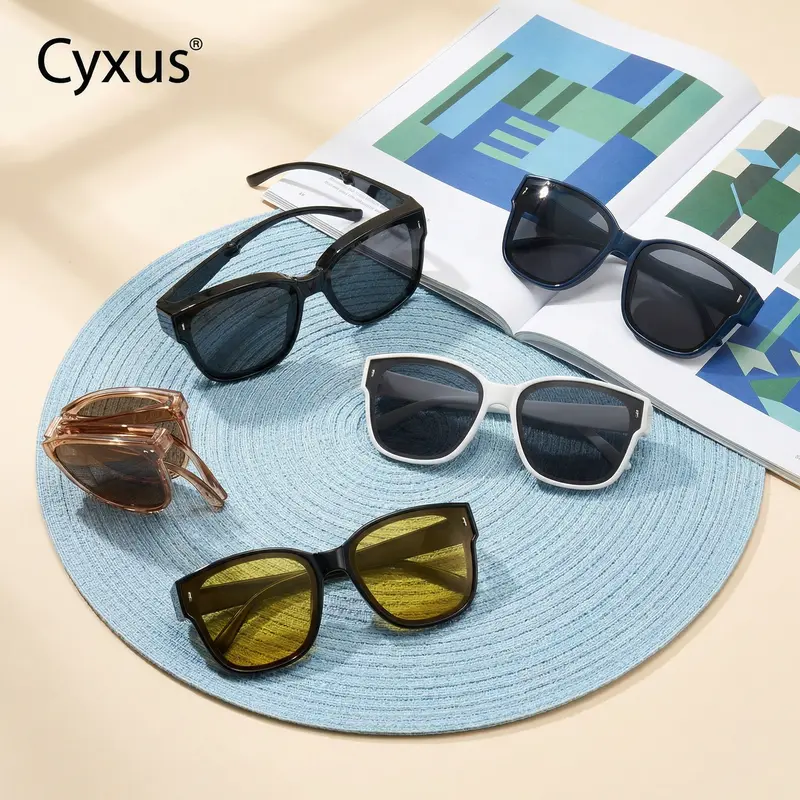 Polarized Fit Over Sunglasses for Driving, TR90 Frame, TAC Lenses Fit Over Polarized Sunglasses: UV400 Wrap main image 2