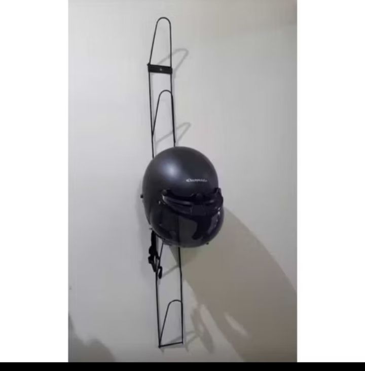 Rak Helm 5 Susun Di Dinding harga 1 pcs Kuat Tahan Lama Anti Karat Ukuran 97 Cm Total 106 Cm