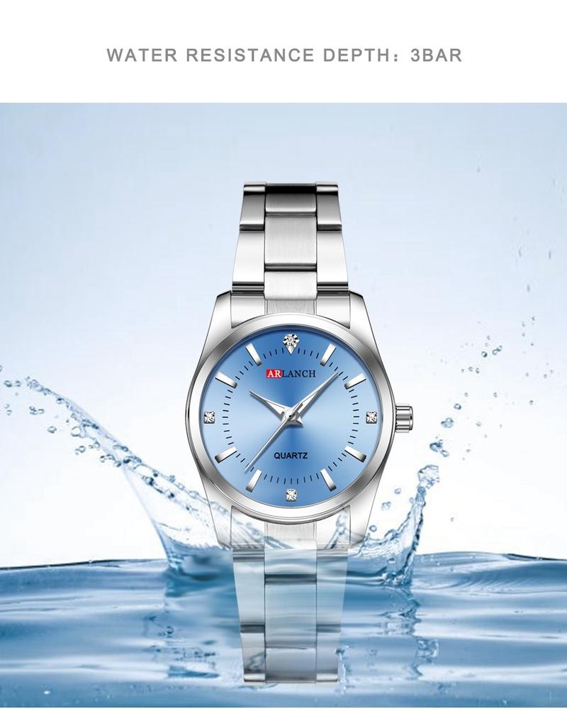 Product Introduction of ARLANCH Simple Korean Style Women's Watch Trend Quartz Waterproof Stainless Steel Watch 310 26