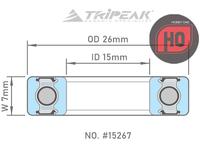 Gambar TRIPEAK SERIES 15267 HUB BEARING 15x26x7mm - G5 Ceramic dari Hobby One Kota Bandung 4 Tokopedia