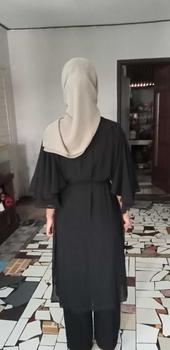 Product Review of Tunik cerutty/atasan wanita dewasa kekinian Muslim Outer Simple Ceruty clara  long from t**t 1