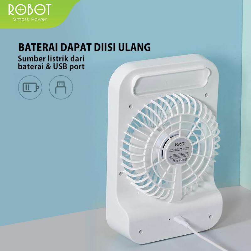 ROBOT RT-BF14 2000mAh 5 inch Rotateable Rechargeable Led Illuminated  OriGaransi Resmi 1 Tahun (RT-BF14) [ BISA COD ] Lighting 5