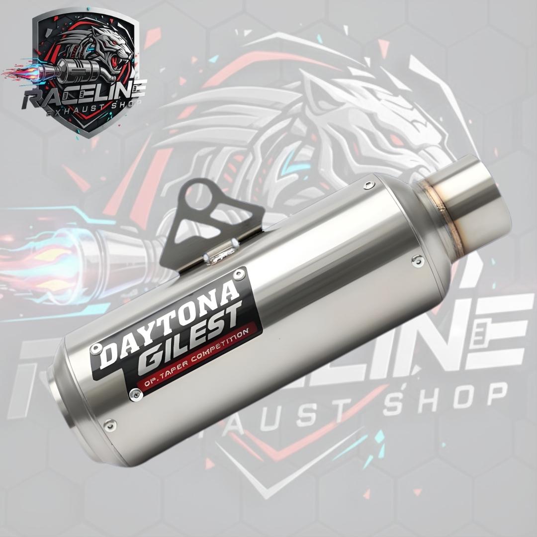 Knalpot GP1 DAYTONA Panjang 20cm Inlet 50 Slincer Only