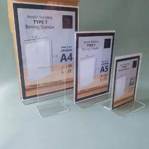 tempat brosur  type T uk A6, A5 dan A4