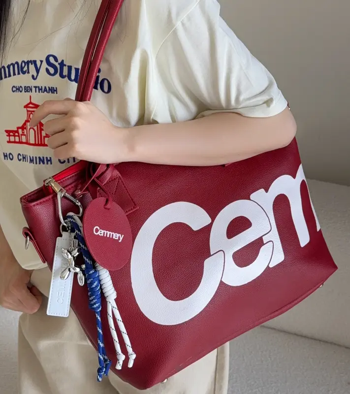 Túi Tote CEMMERY Local Brand Chính Hãng Mono Bag Size Vừa Da PVC Cao Cấp Đứng Form Chống Nước Có Dây Đeo Chéo 4 Màu | BigBuy360 - bigbuy360.vn