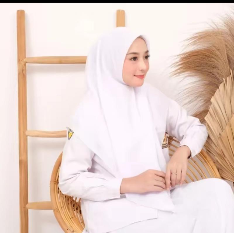 Product Introduction of Hijab Segi Empat Anak Sekolah SMP dan SMA / Kerudung Segi 4 Basic Voal Polos Jahit Tepi Rapi Muslim Nyaman Instan Terbaru 7