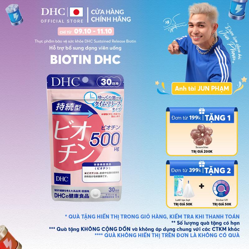 [DEAL SHOCK] TPBVSK DHC Sustained Release Biotin dạng viên uống hỗ trợ bổ sung Biotin - DHC Nhật Bản chính hãng -  Gói 30 Ngày (30 viên) và gói 60 Ngày (60 viên)