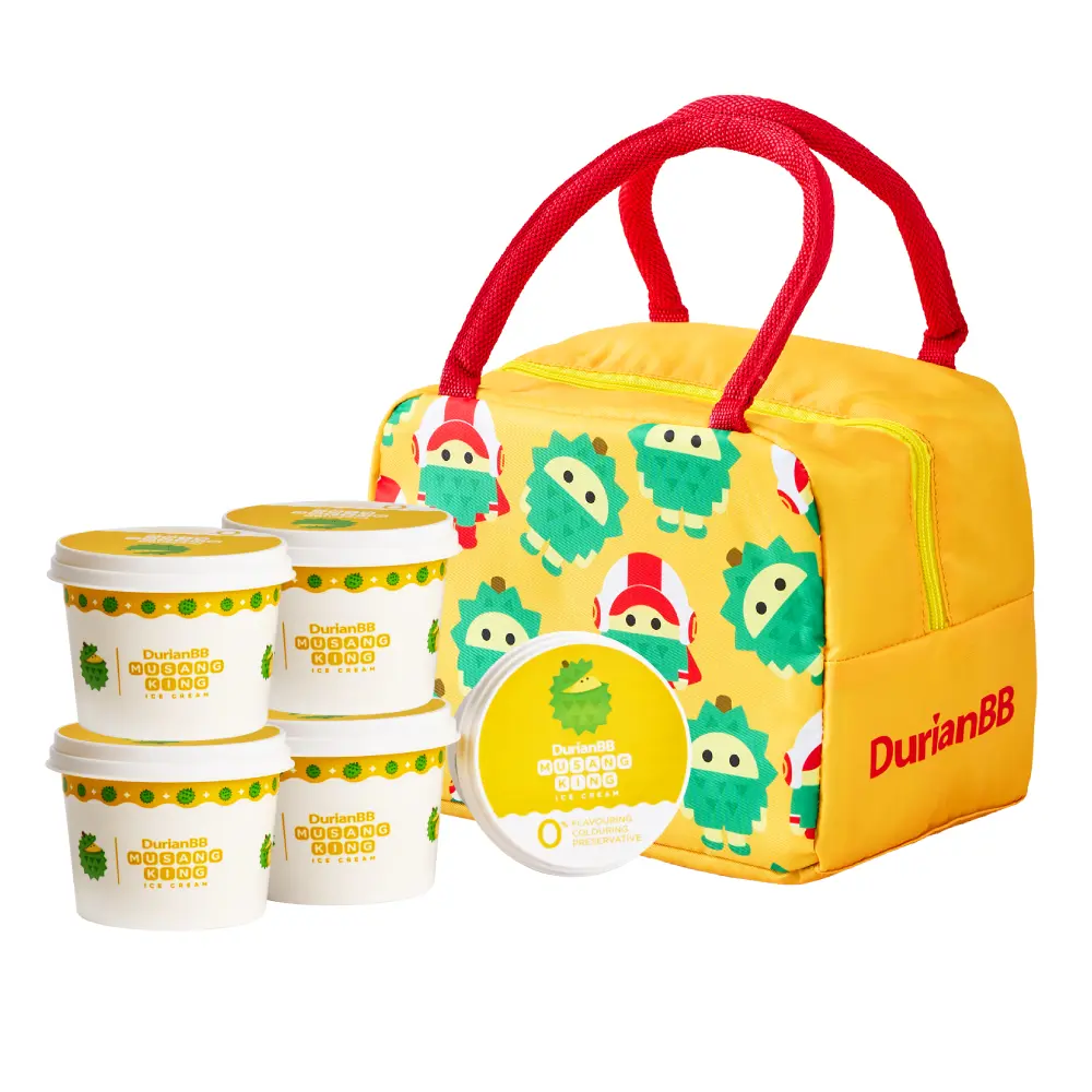 Exclusive Offer: Musang King Ice Cream + Free Premium Insulated Bag (Worth RM99) with Every 5Cups for Just RM68
