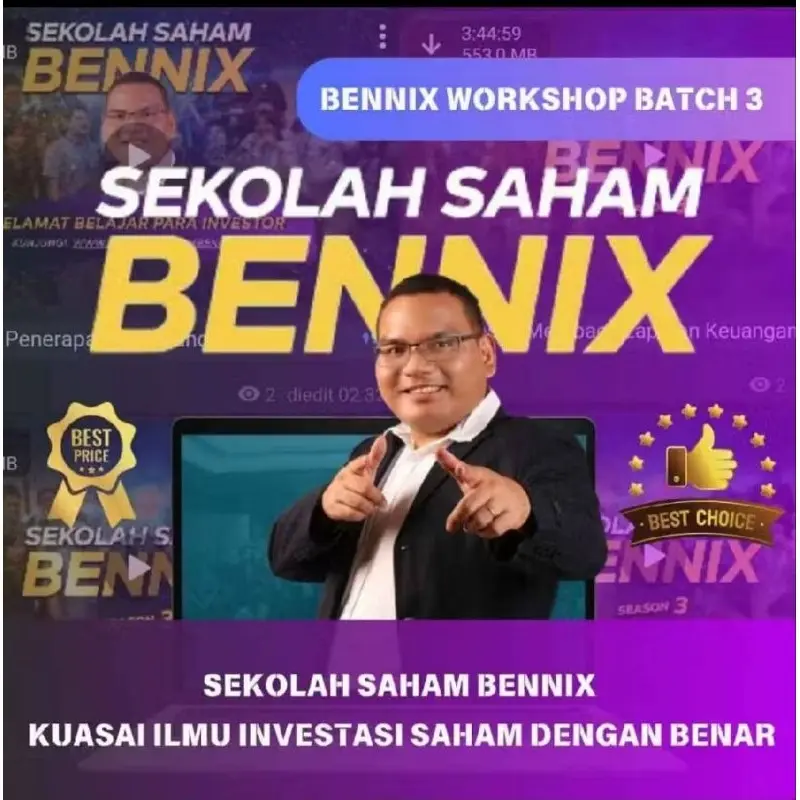 Bennix Investasi Saham untuk Pemula, Belajar Analisis Fundamental & Buku Trading! 0
