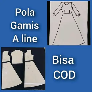 【COD】Pola Gamis Dewasa A Line Terbaru Ukuran Lengkap | Pola Baju Gamis Wanita Dewasa | Pola Baju Wanita Lengkap | Pola Instan Gamis Dewasa | Pola Jiplak Gamis Dewasa | Pola Jahitan Lengkap Firdaus Busana